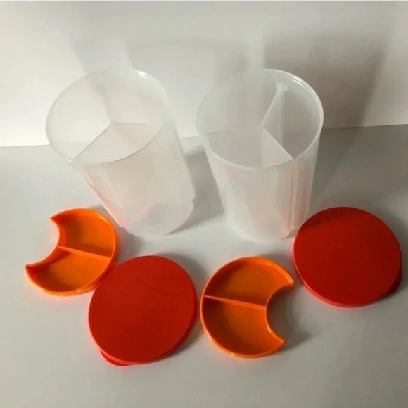 Divided Tupperware Pair  NWOT - Picture 4 of 9